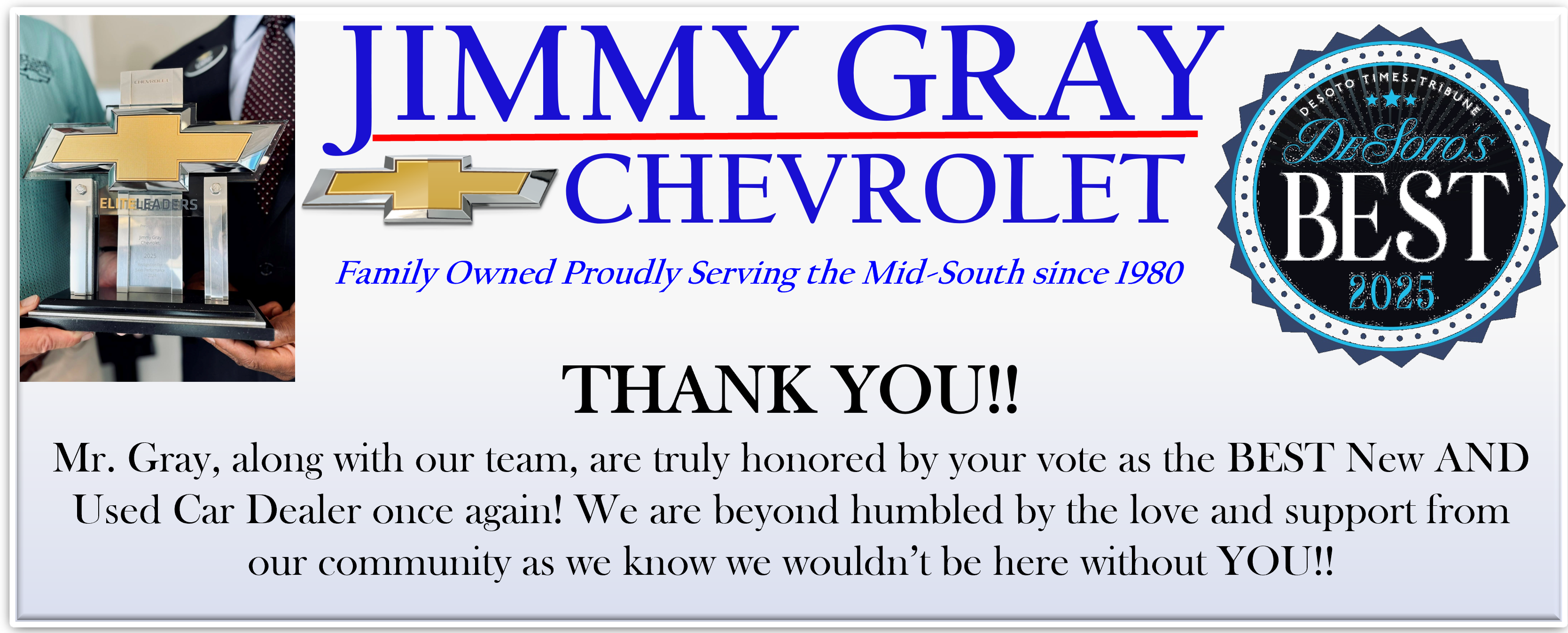 Family Owned Proudly Serving the Mid South Since 1980 