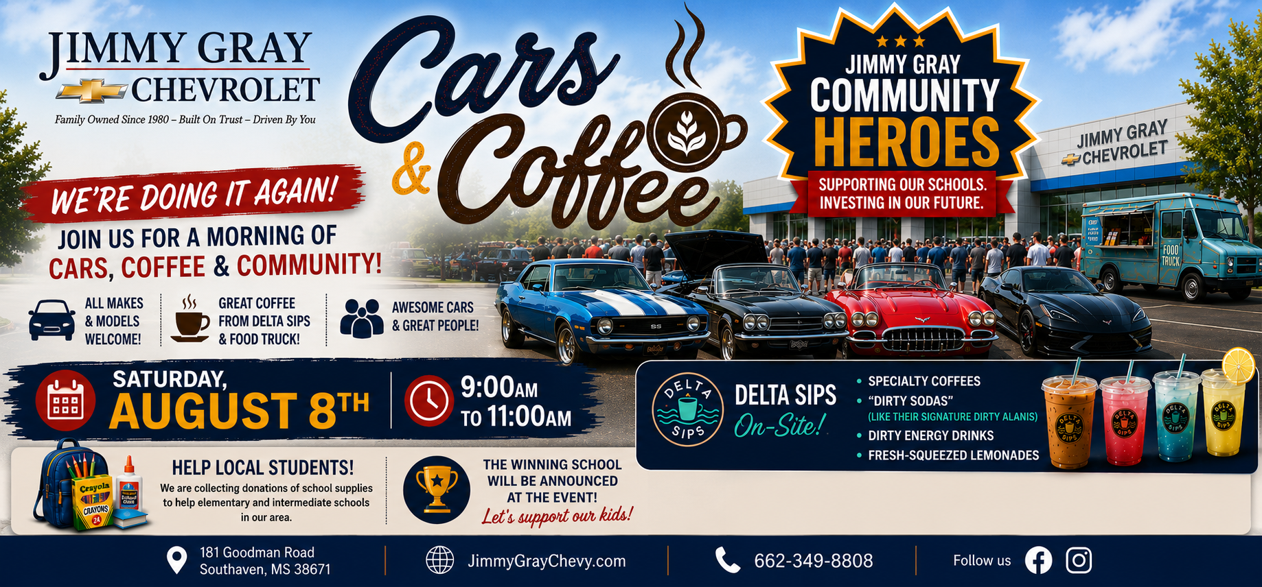 cars and coffee event