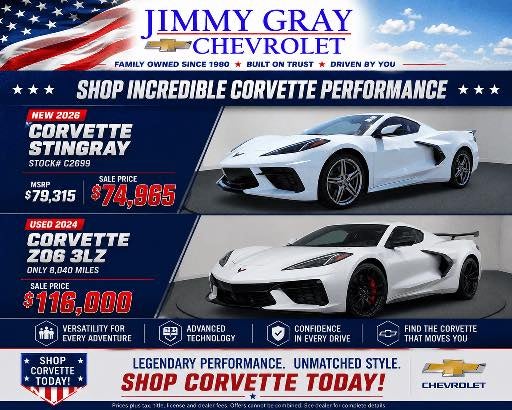 New 2026 Corvette Stingray
