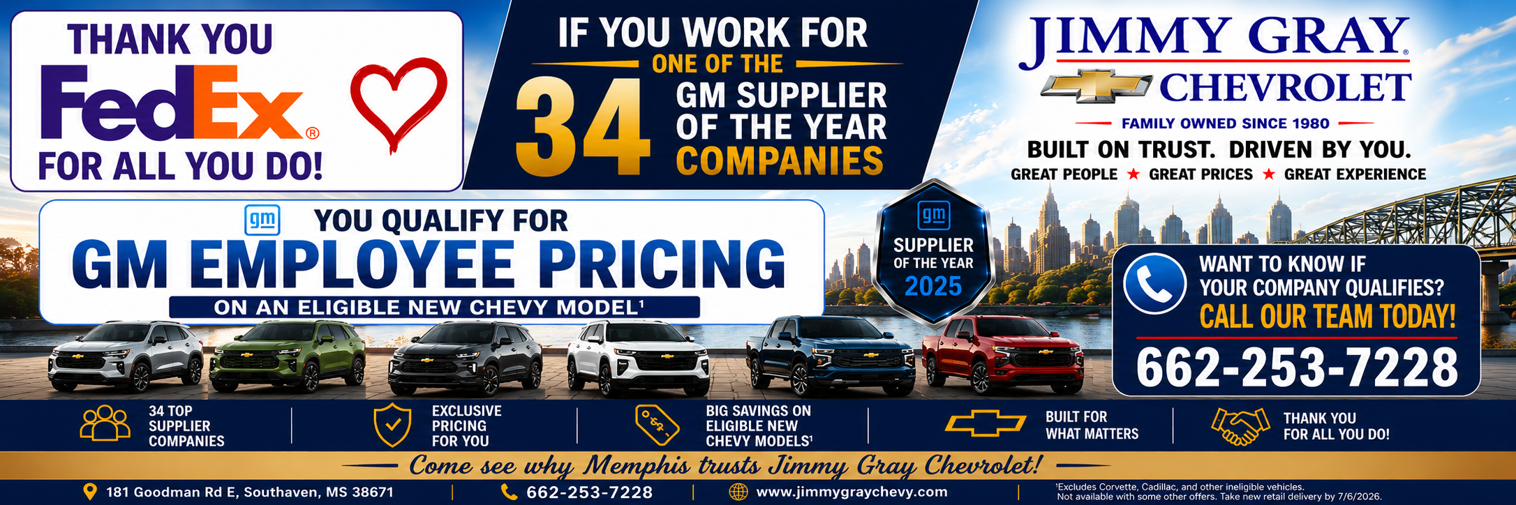 GM Supplier of the Year including FedEx
