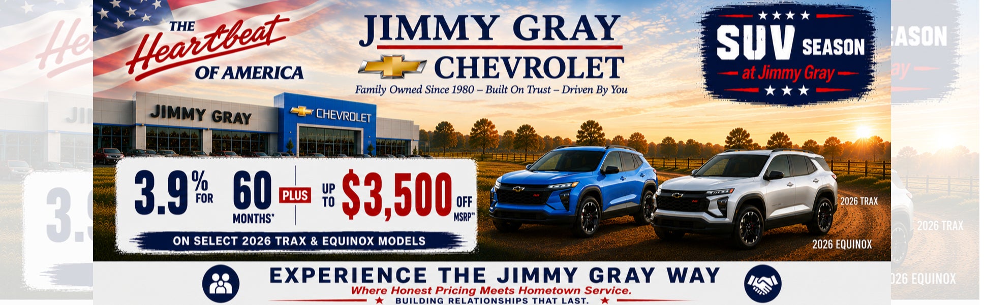 SUV season on Trax and Equinox models